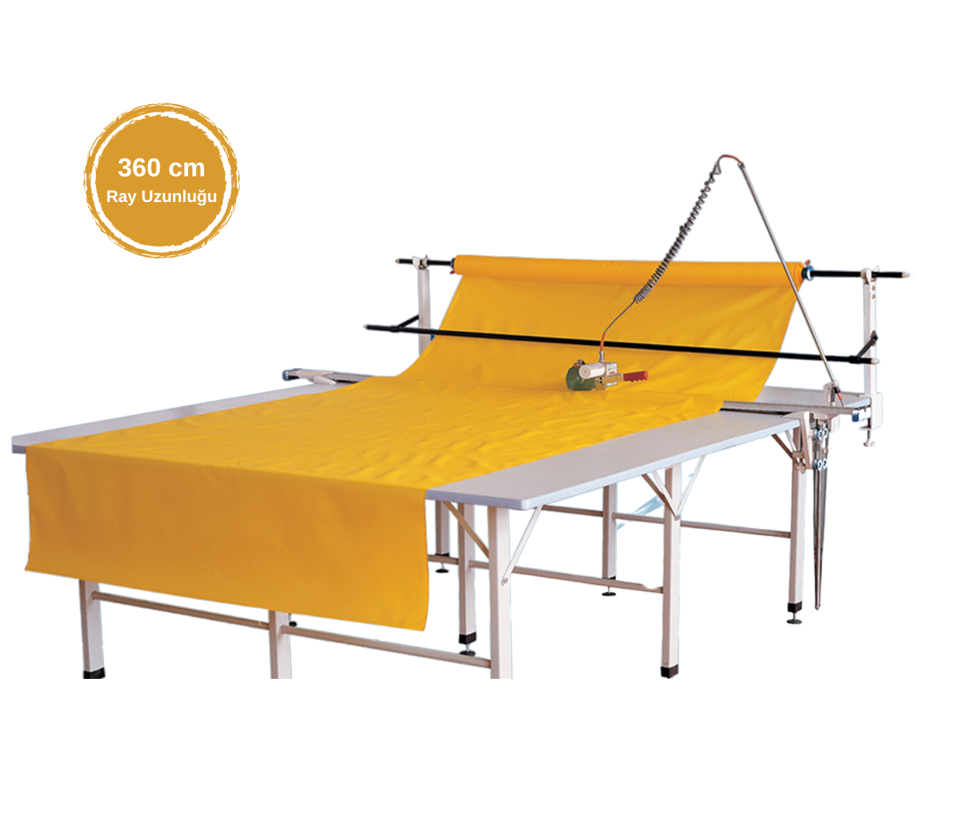 Broderi DYDB-1 360 cm Mekanik Pastal Başı Kesme Makinası