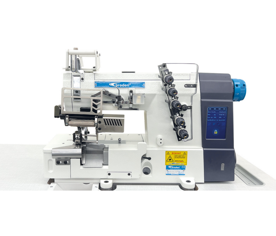 Broderi BD-562-05CB Elektronik Lastik Vericili Sağdan Bıçaklı Reçme Makinası