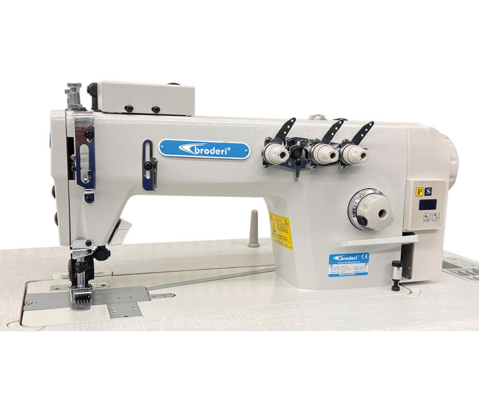 Broderi BD-383-PL Direct Drive 3 İğne Merdaneli Zincir Dikiş Makinesi