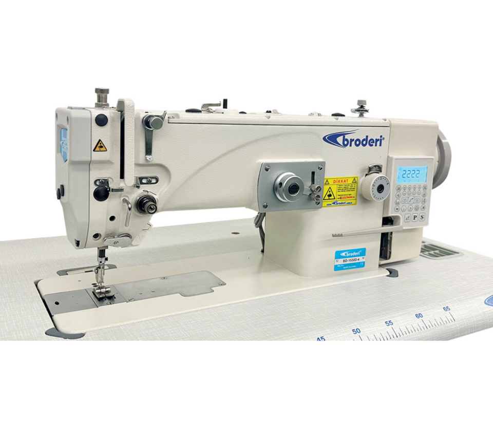Broderi BD-1530D-4 Otomatik Büyük Mekik Atlar Zig Zag 10mm Makinesi