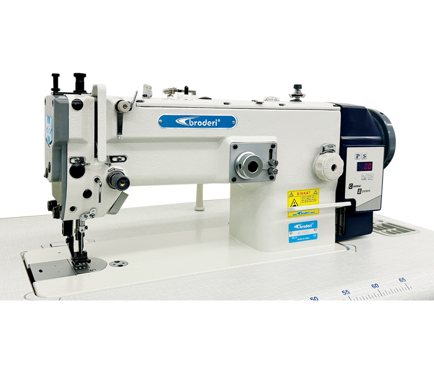Broderi BD-2530D Büyük Mekik Çift Papuç Zigzag Makinası