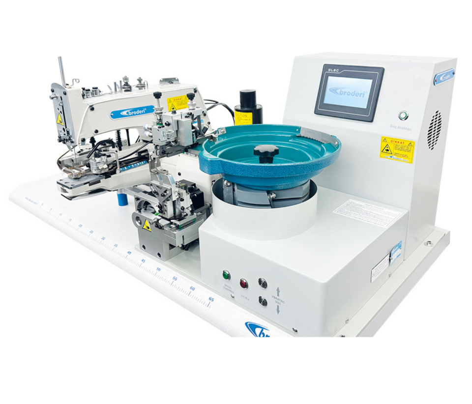 Broderi BD-1377-TDK Direct Drive Kovalı Top Düğme Makinası