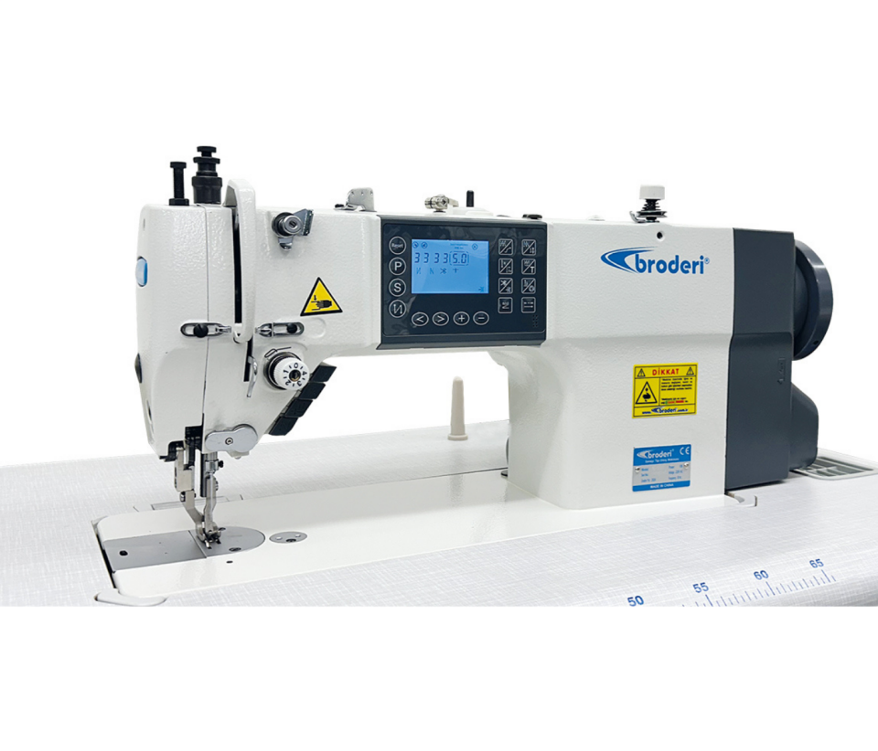 Broderi BD-333 GT Otomatik Ayak Transportlu Büyük Mekik Deri Makinası 10mm