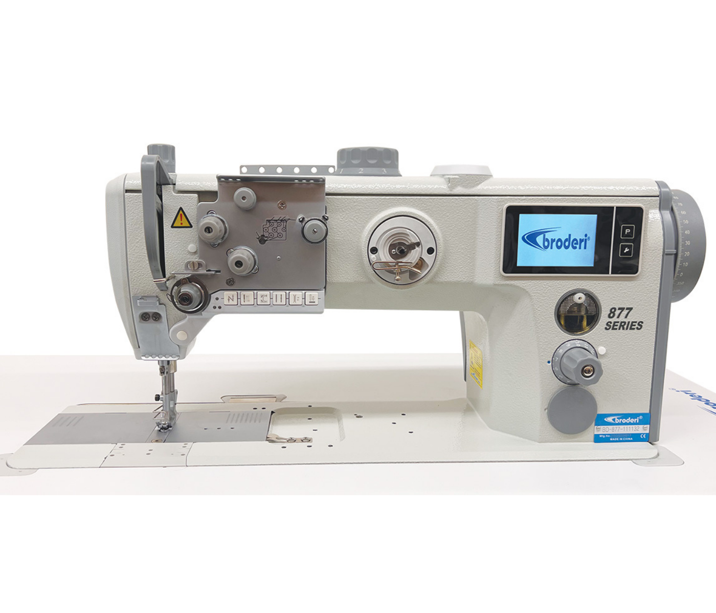 Broderi BD-877-111132 12 mm Tek İğne Büyük Mekik Çift Papuç Deri Makinası