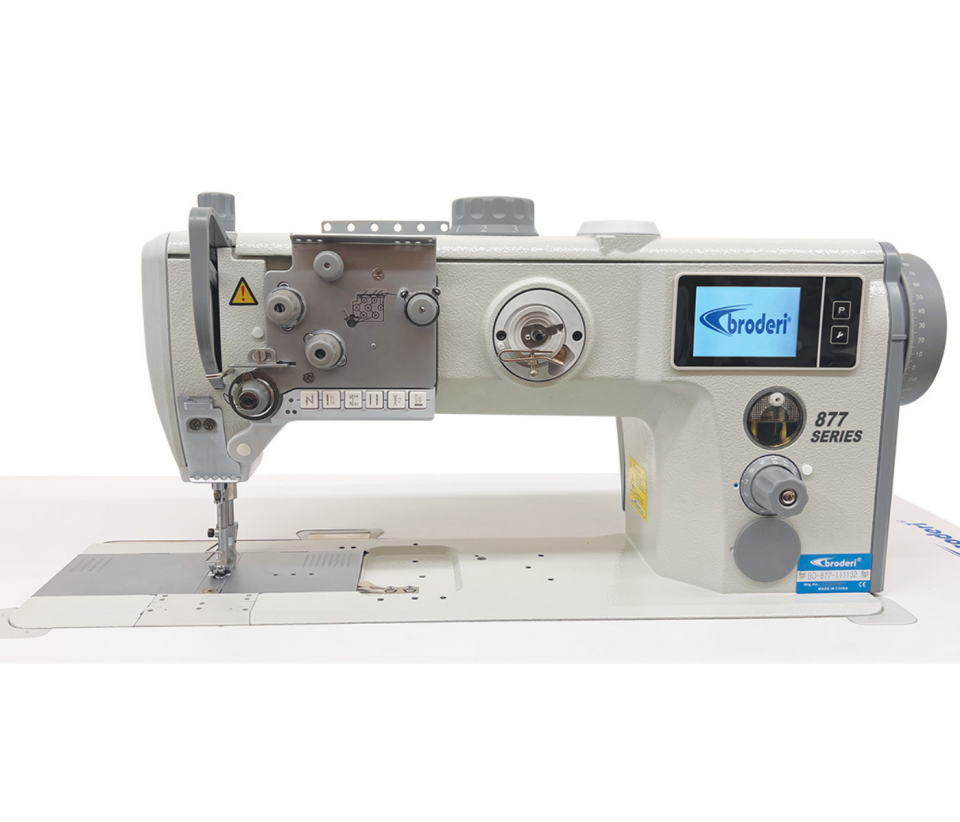 Broderi BD-877-111132 12 mm Tek İğne Büyük Mekik Çift Papuç Deri Makinası