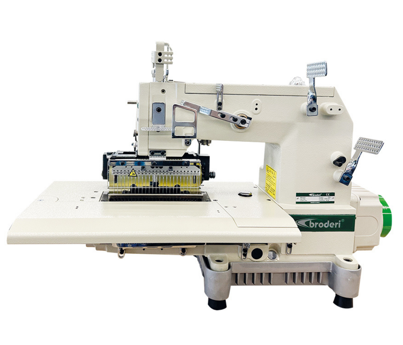 Broderi BD-008-33048P 33 İğne Geniş Yatak Gipe Lastik Makinası 4.8mm