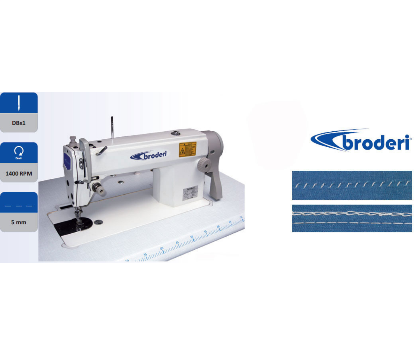 Broderi BD-111 Yan Merdiven Süs Dikiş Makinası