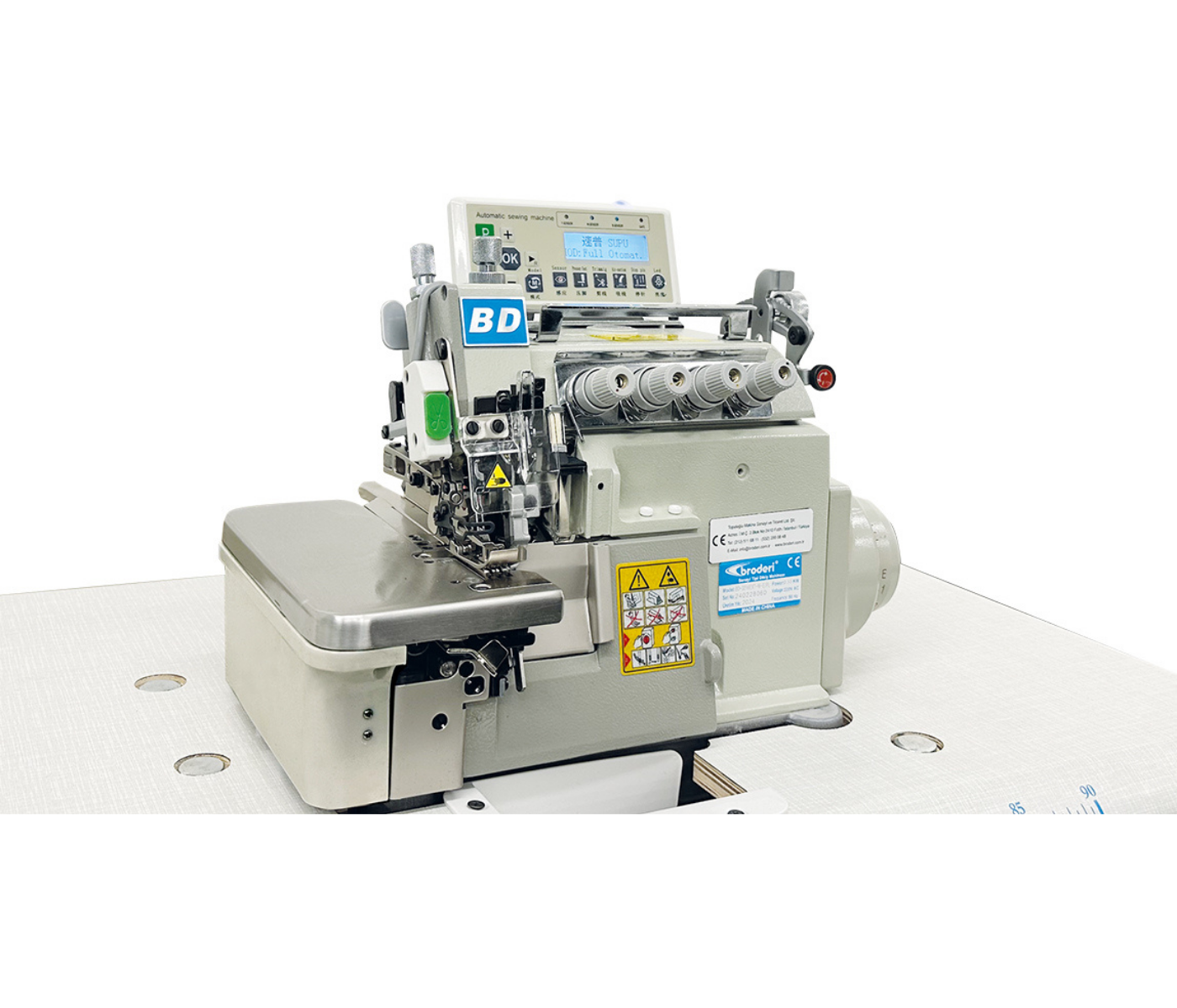Broderi BD-5114EXT-E-PL Otomatik 4 İp Transportlu Akıllı Overlok Makinası