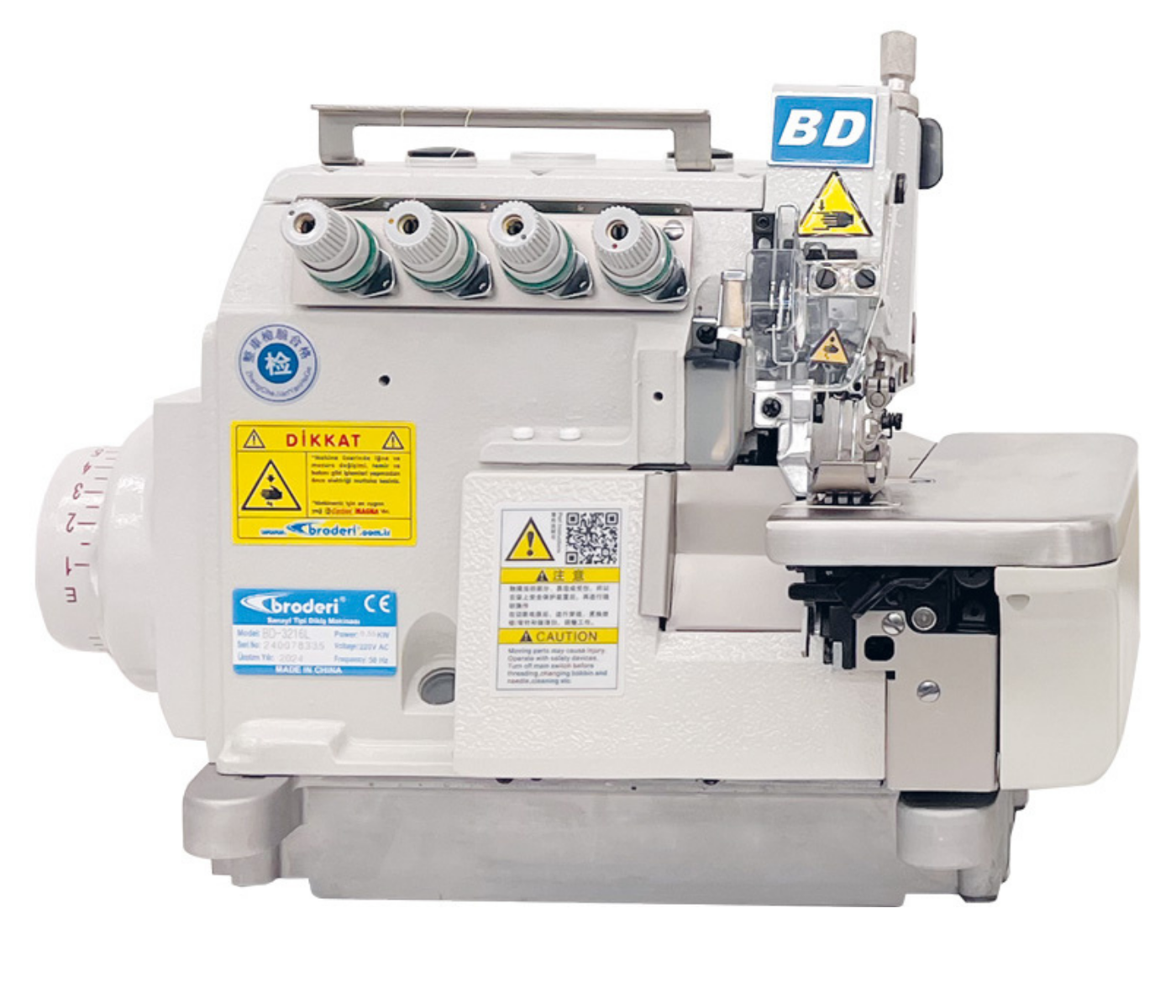 Broderi BD-5214L DIRECT DRIVE 4 İplik Sol Kafa Overlok Makinası