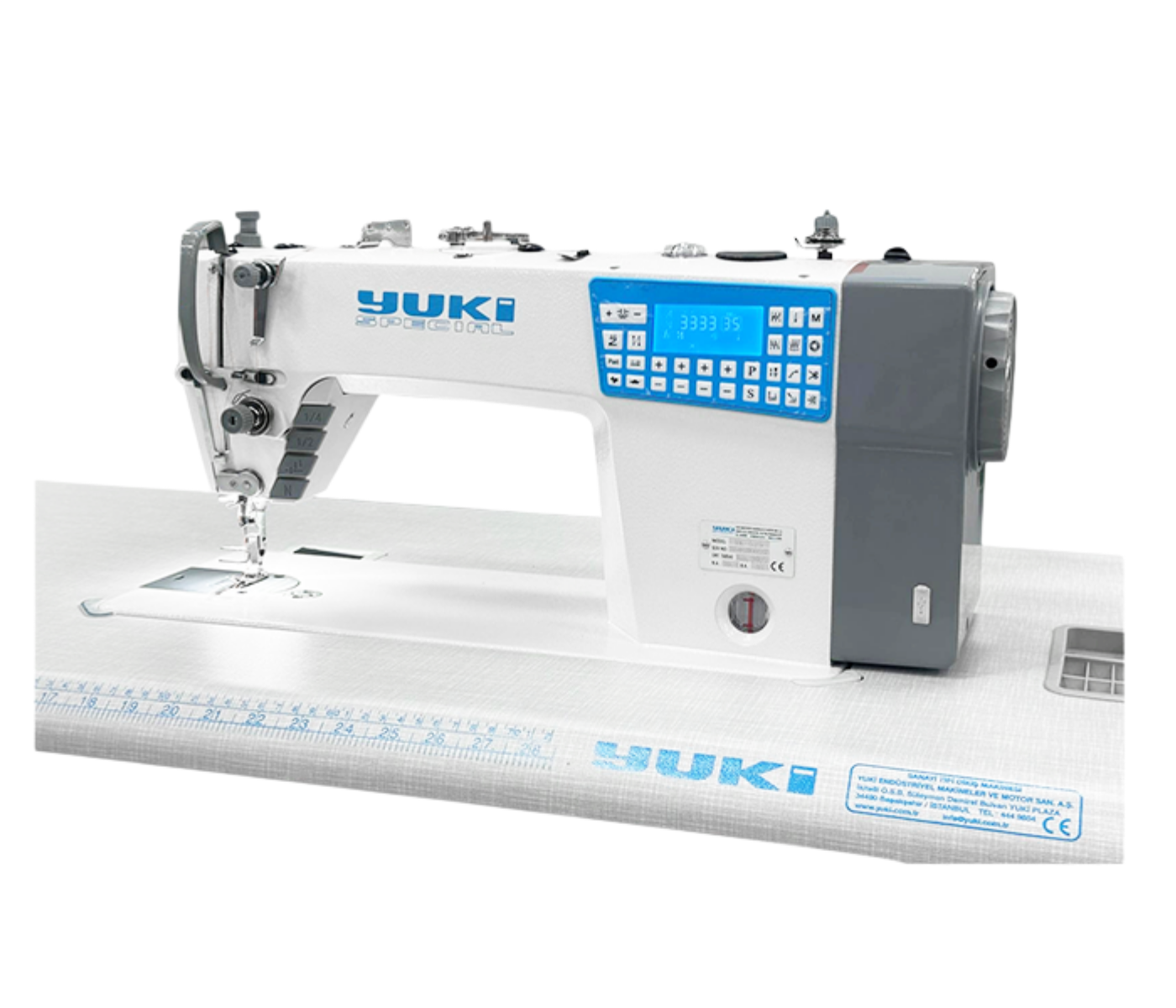 Yuki YK-525 Düz Mak. Kısa İplik Kes. Kapalı Yağ Karteri