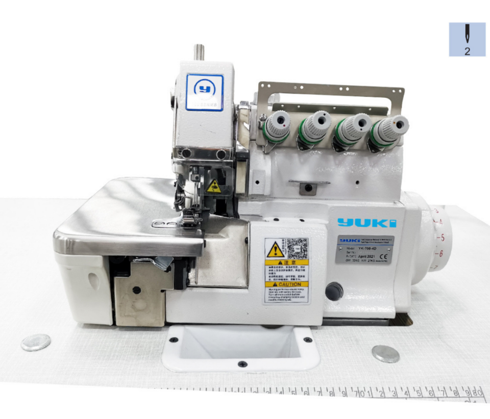 Yuki YK-700-D4-BK 4 İplik Overlok Mak. Kıstırmalı