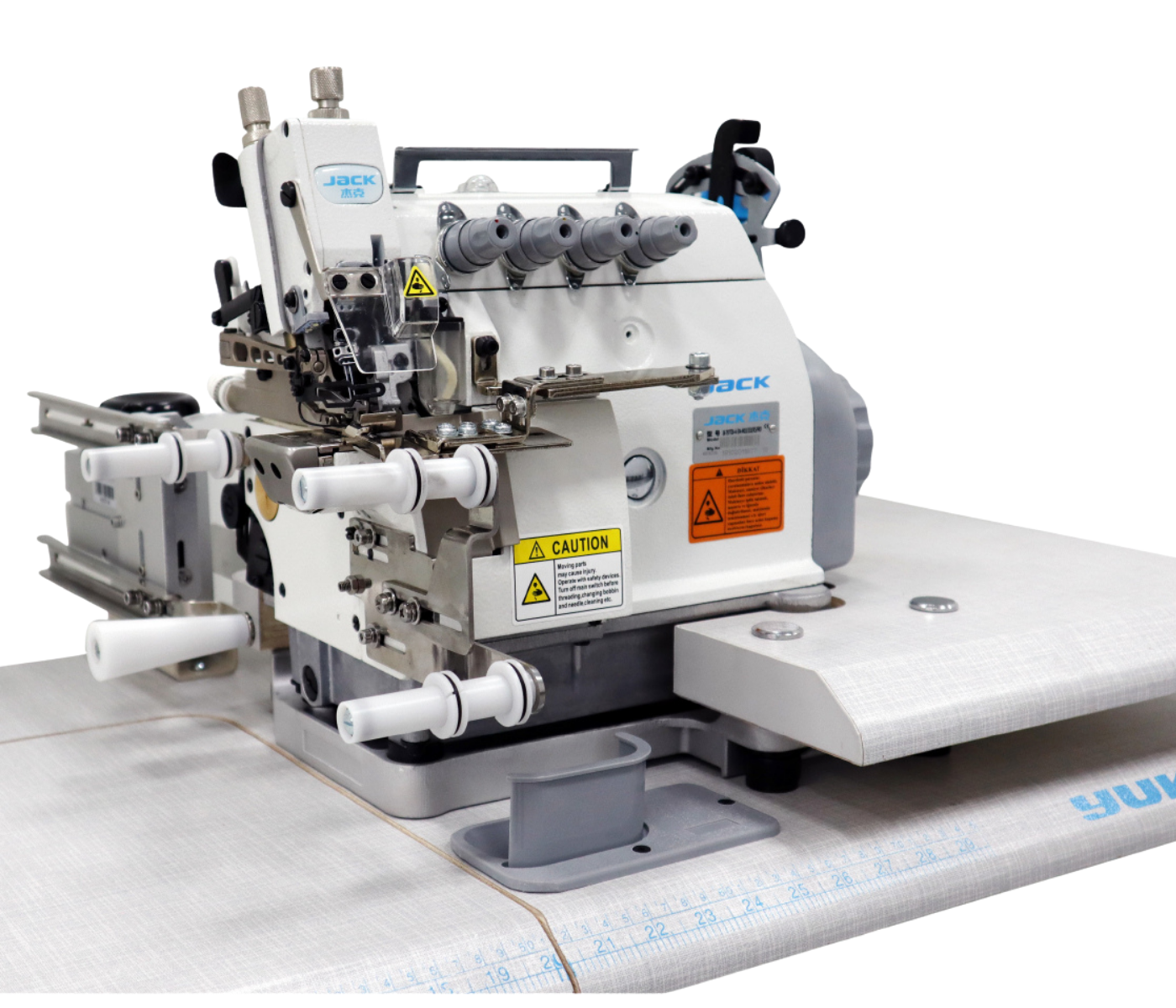 Jack JK-797TDI-4514/333/KSFR1 4 İplik Kes. Overlok Mak. Ayak Transp. Ribana ve Yaka Takma