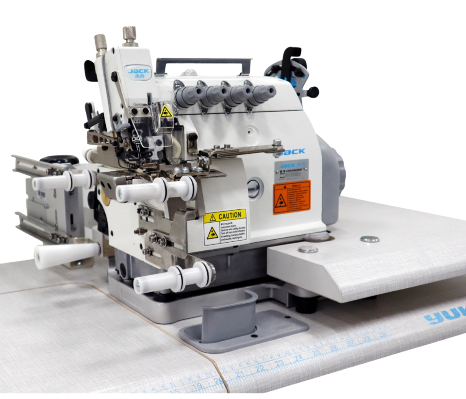 Jack JK-797TDI-4514/333/KSFR1 4 İplik Kes. Overlok Mak. Ayak Transp. Ribana ve Yaka Takma
