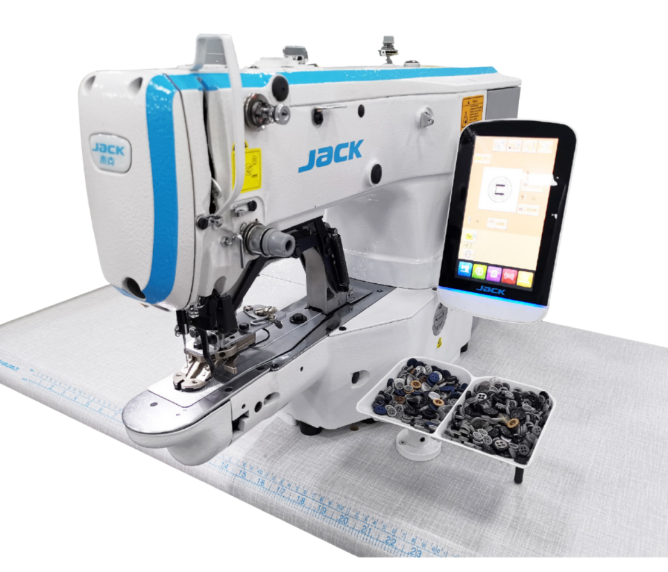 Jack JK-T1903GSK-D Düğme ve Punteriz Mak. + İşleme Dikiş 40X30